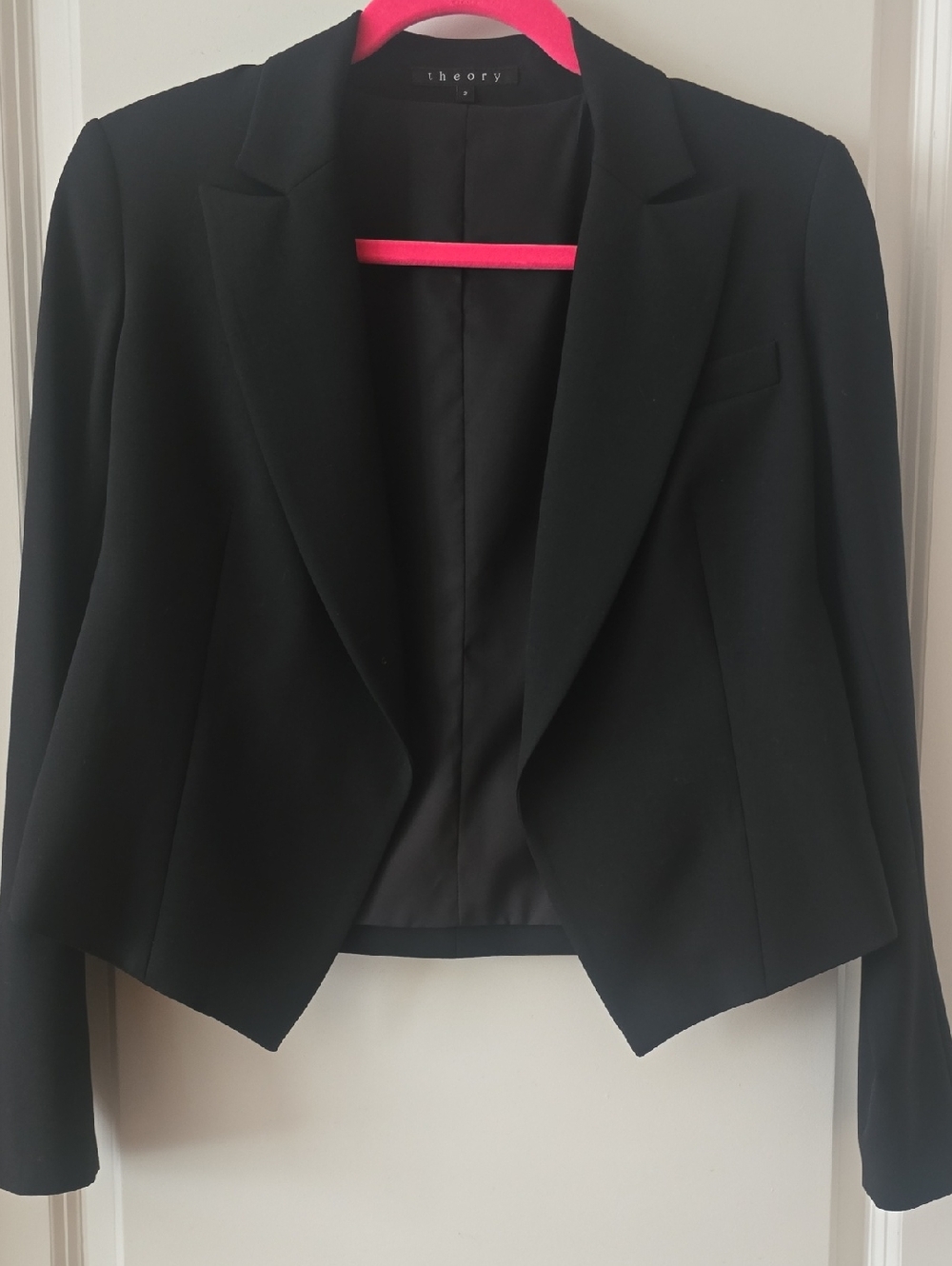 Theory Black Tailored Blazer Size 2